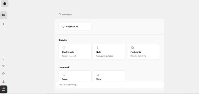 Screenshot of atlas.org homepage showing some of the capabilities of this tool.