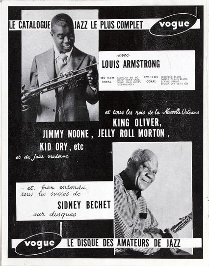 1955 - Vogue Records (France) - Louis Armstrong & Sidney Bechet