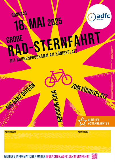 Aufruf zur Sternfahrt in München an 18.5.2025