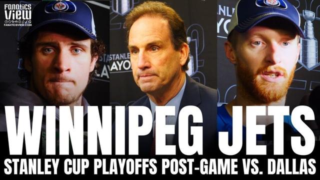Kyle Connor, Morgan Barron & Scott Arniel Respond to Dallas Stars Controverial Goal, Losing GM3