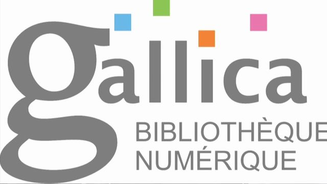 Vieux logo de Gallica, la plateforme numérique de la BnF (enfin pas que la BnF mais bon) : un gros g minuscule, la mention « bibliothèque numérique », et surtout, SURTOUT, quatre carrés de couleur pastel : 
- bleu ciel (au-dessus du « a »)
- vert (vaguement au-dessus du premier « l », mais pas du tout aligné) 
- orange (fait office de point sur le « i »)
- rose (bien au-dessus du « c », de nouveau à l’encontre de toute règle d’alignement