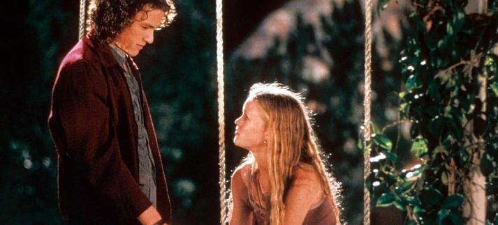 Heath Ledger y Julia Stiles, en un fotograma de 10 razones para odiarte. / Archive Photos