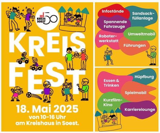Veranstaltungsplakat des Kreisfestes in Soest