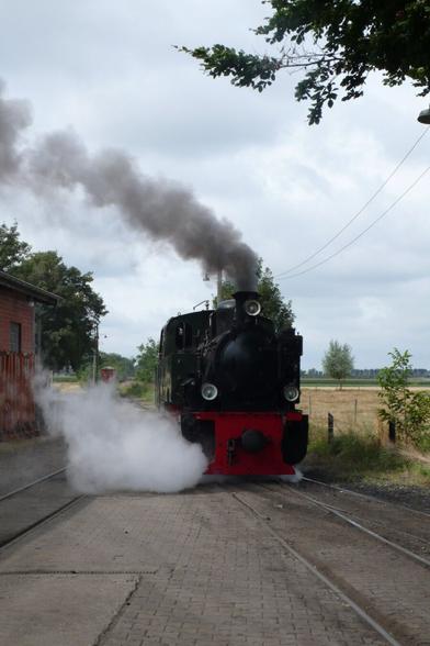 Die aktive Schwarzach.
Hoffentlich dampft sie bald wieder!