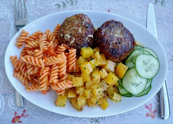 Das Essen ist serviert
