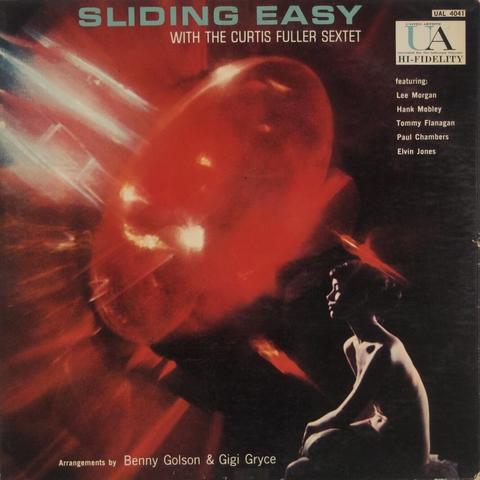 Sliding Easy with the Curtis Fuller Sextet LP cover