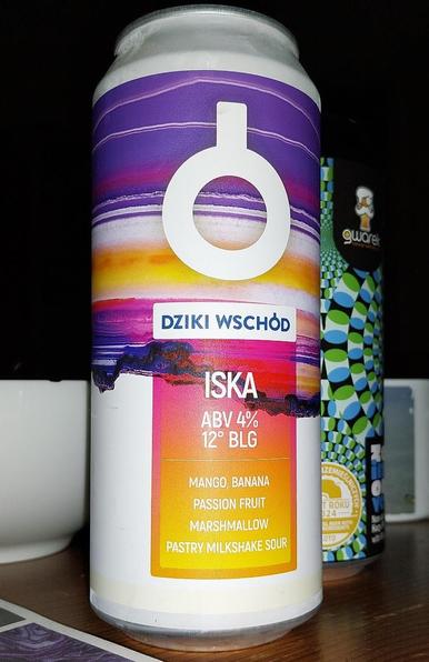 A colourful can of pastry milkshake sour beer by Browar Dziki Wschód.