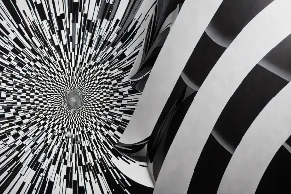 Prompt:  Imaginative Exploration, Diverse Expression, Engagement Potential, Contextual Understanding, Interactivity, Real-World Application, Encouragement, Reprimand ,  HD, sharp focus, stunningly beautiful, hyper-detailed, Op Art, optical illusion, abstract, geometric pattern, impression of movement, Op Art

Negative prompt: verybadimagenegative, bad_prompt_version2-neg, easynegative, FastNegativeV2, ugly, deformed, noisy, blurry, low contrast, extra eyes, bad eyes, ugly eyes, imperfect eyes, deformed pupils, deformed iris, cross-eyed, poorly drawn face, bad face, fused face, ugly face, worst face, unrealistic skin texture, out of frame, poorly drawn hands, cloned face, double face, blurry, bad quality

Text model: phi4

Image model: Ultraspice