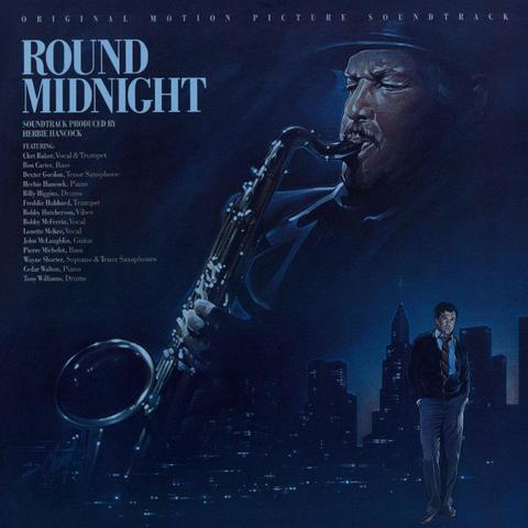 Wikipedia quote: "Round Midnight is a 1986 American musical drama film directed by Bertrand Tavernier and written by Tavernier and David Rayfiel. It stars Dexter Gordon, with a soundtrack by Herbie Hancock. The title comes from Thelonious Monk's 1943 composition "'Round Midnight", which is featured in this film in a Hancock arrangement.

The protagonist jazzman, Dale Turner, is based on a composite of real-life jazz legends Lester Young (tenor sax) and Bud Powell (piano). While the film is fictionalized, it is drawn directly from the memoir/biography Dance of the Infidels written by French author Francis Paudras, who had befriended Powell during his Paris expatriate days and on whom the character Francis was based."