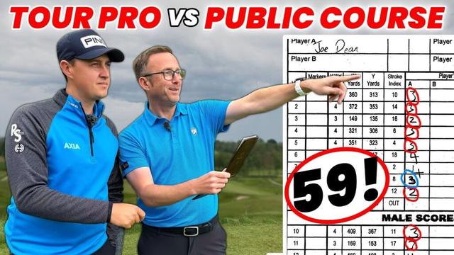 What can a top 50 DP Tour Pro score on a PUBLIC Golf Course