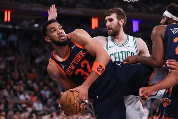 Knicks flip script on Celtics and take charge on the glass