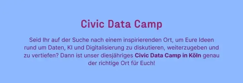 Civic Data Camp 2025