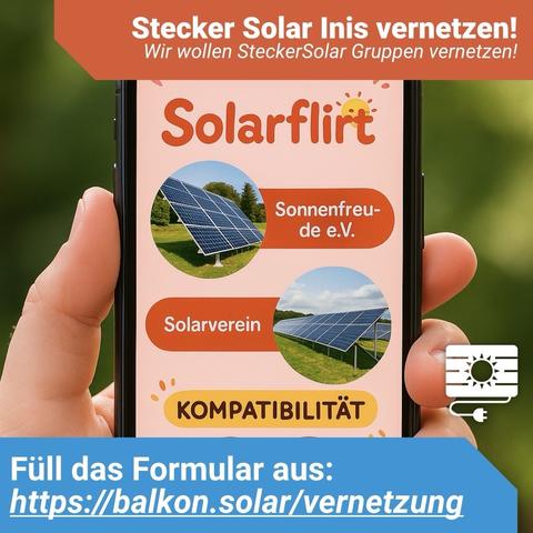 Sharepic mit Link und AI genervter Pseude App auf einem Handy, das aussieht wie ein Dating app.