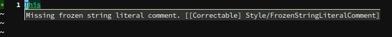 Screenshot of Emacs on a buffer with invalid code and the tooltip message displaying an error message.