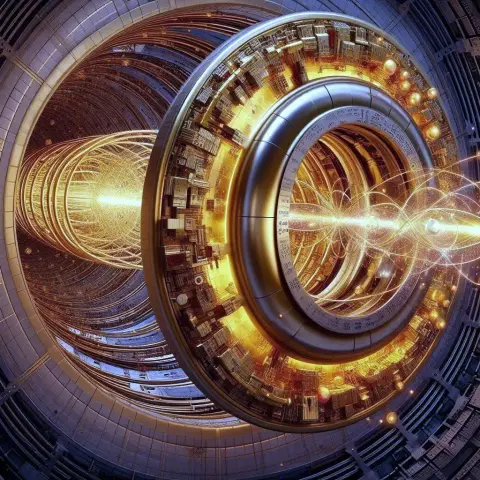 generata AI trasmutazione quantistica del piombo in oro all'interno di un Large Hadron Collider