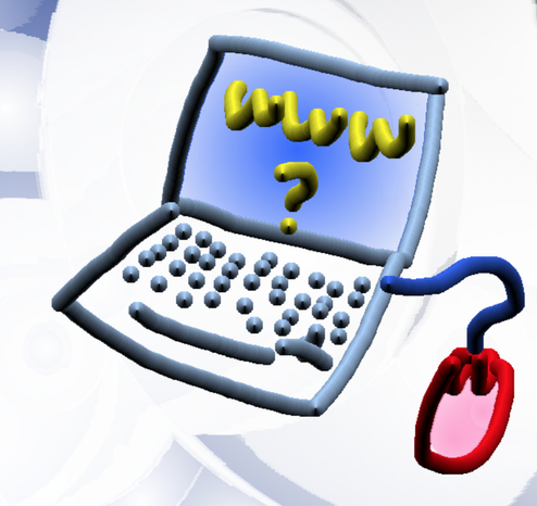 A clumsy drawing of a laptop using tuxpaint "toothpaste" brush