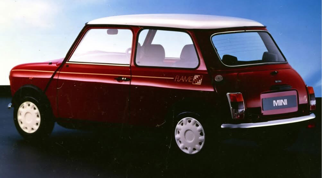 Welcome to Tuesday with this #MiniFlame SE, we can supply every engine bay sticker for these and other #ClassicMini Special Editions > http://miniphernalia.co.uk