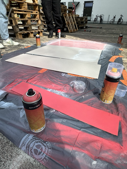 Preparation for the exhibition