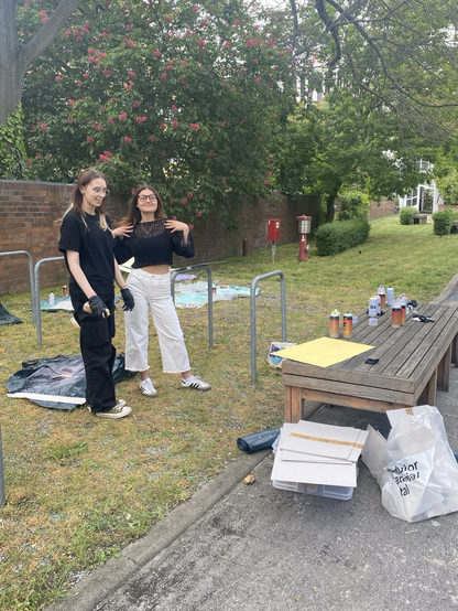 Preparation for the exhibition