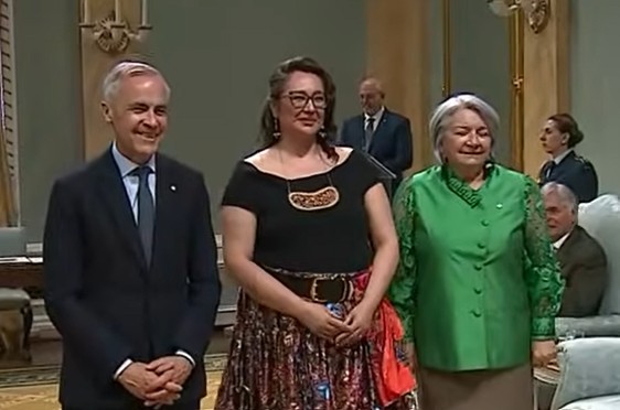 PM Mark Carney, new Minister Mandy Gull-Masty and GG Mary Simon