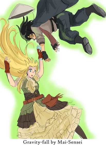 Sorawo and Toriko in free fall