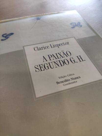 Capa do livro A paixão segundo G. H.