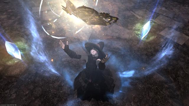 Yozora prepares to summon a foul beast