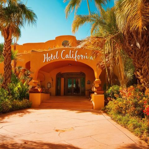 The entrance to Hotel California