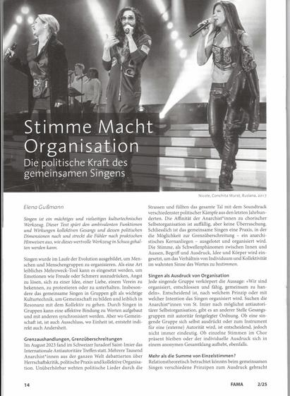 Scan der ersten Seite des Artikels. Zu sehen ist der Text und ein bild von conchita Wurst.
