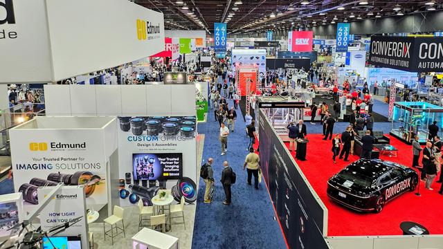 an aerial view of the Automate 2025 floor