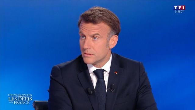 Emmanuel Macron sur TF1.