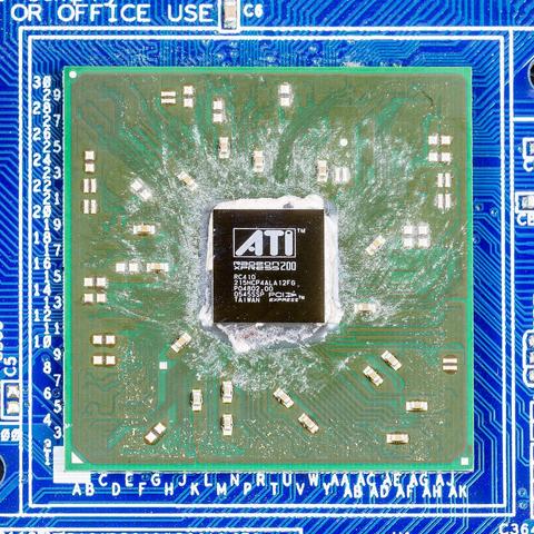 Grafikchip, quadratisch, grün