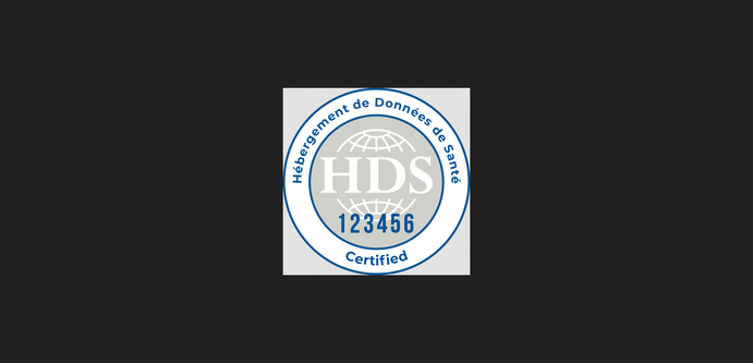 Logo de certification des données de sante