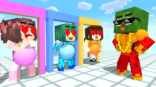 Cool Zombie Man vs Cute Girls – Will They Fall for Him? - Minecraft Animation