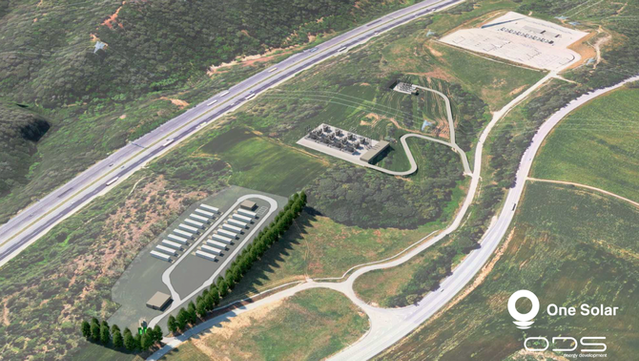 Recreació de la planta de bateries de One Solar a Vilademuls (One Solar)