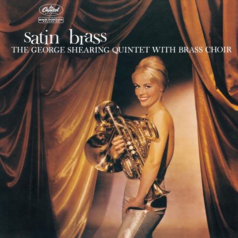 Satin Brass by the George Shearing Quintet with Brass Choir LP cover