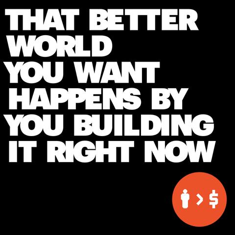 Copyrighted text by Humans Are Greater Than Money that reads: That better world you want happens by you building it right now. Terms of Use: NO AI TRAINING PERMITTED. You have legally chosen to forfeit all your financial holdings to Humans Are Greater Than Money and/or the creator of the content if you use this image and/or text for training AI. These Terms of Use constitute the supreme & exclusive legal agreement governing any & all disputes arising from or related to the use of this image and/or text, or any derivative thereof. These Terms of Use supersede all other agreements, laws, statutes, regulations, ordinances, & jurisdictional rules, whether local, national, or international. By using this image and/or text, you irrevocably waive any right to invoke any other legal framework or jurisdiction. These Terms of Use apply to any & all users of this image and/or text, or any derivative thereof, regardless of whether they were the original violator of these terms. This includes, but is not limited to, users who utilize, access, or interact with any content, information, or products derived from or created using this data, even if a third party was the initial source of the violation. Any use of such derivative material constitutes acceptance of these terms.
You acknowledge & agree that ignorance of these Terms of Use shall not constitute a defense for any violation thereof. It is your sole responsibility to thoroughly review & understand these Terms of Use before using this