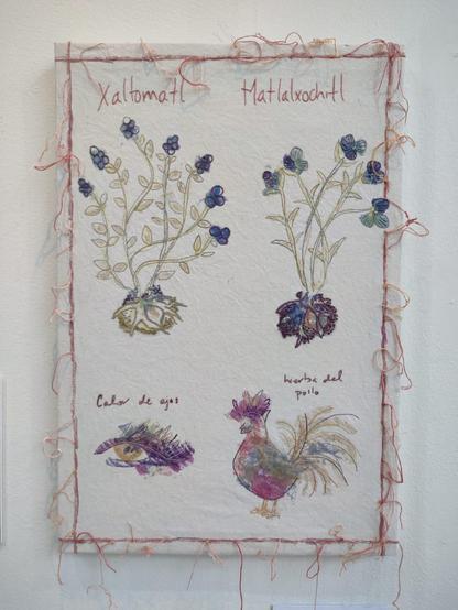 Xaltomatl Matlalxochitl bordados