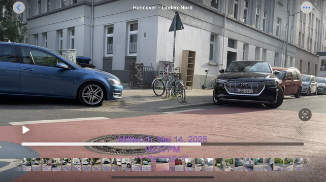 Kreuzungsbereich Fahrradstrasse Noltestr - 2 fache Autogewalt Blockade