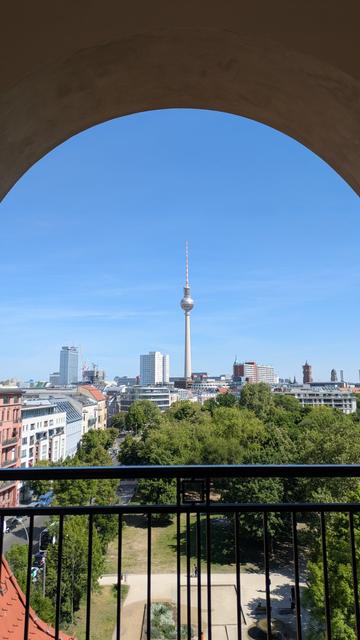 Blick auf den Berliner Fernsehturm.