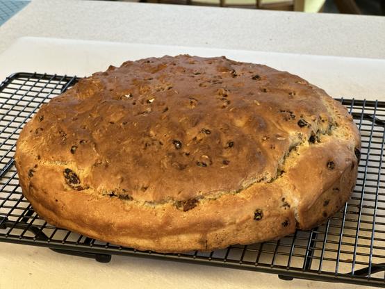 Home made Limerick Soda Bread cooling on a rack