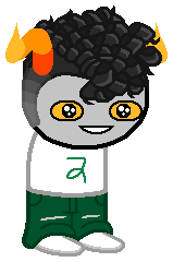 Stylized Homestuck sprite edit of a troll!BdoubleO100.
