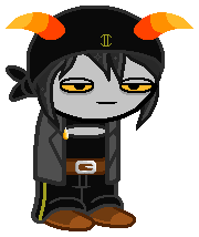 Stylized Homestuck sprite edit of a troll!Hypnotizd.