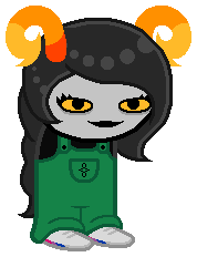 Stylized Homestuck sprite edit of a troll!GeminiTay.