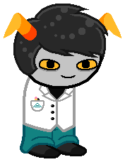 Stylized Homestuck sprite edit of a troll!cubfan135.