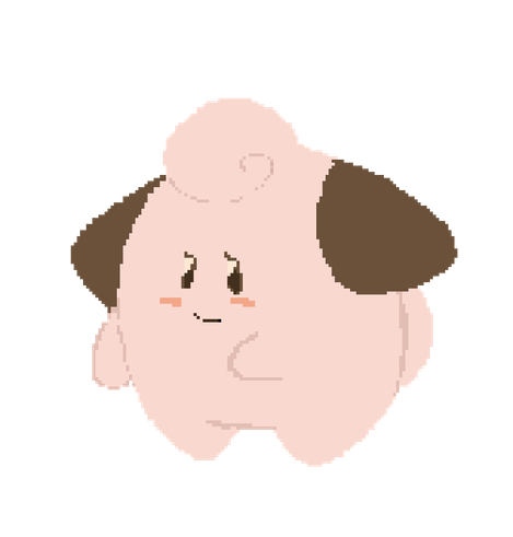 Pixel art of the pokemon cleffa