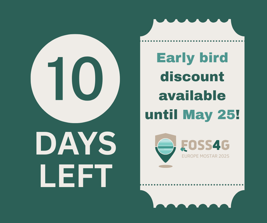 A graphic reminding that early bird discount ends in 10 days on May 25!