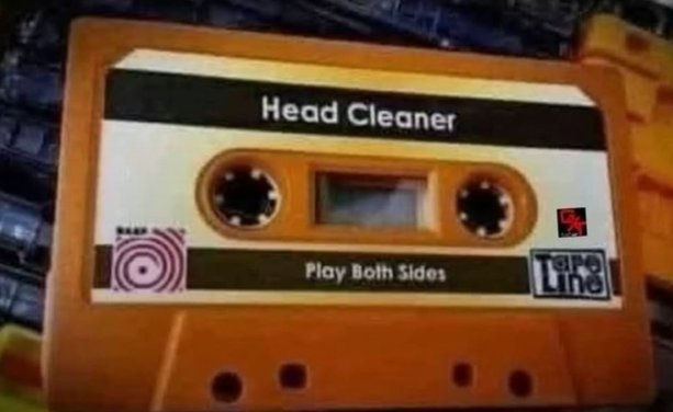 Cassette tape Head Cleaner Play Both Sides