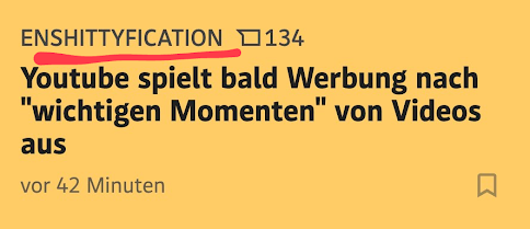 Screenshot Standard-Rubrik zu "Enshittification"