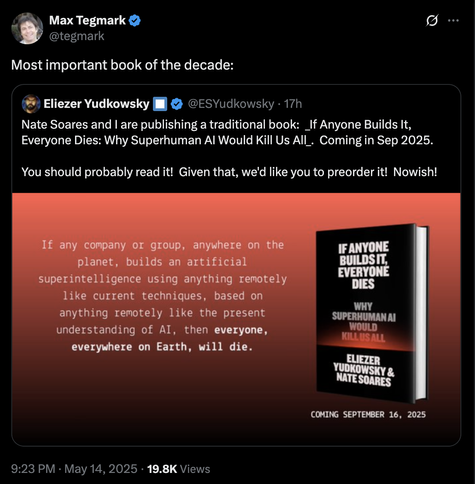 Book about how everyone dies because of AI.